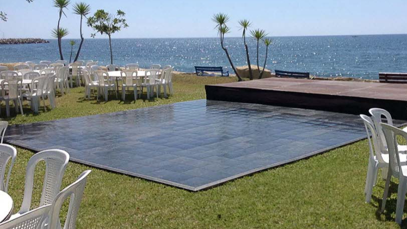 Slate Black Dance Floor (15X15)