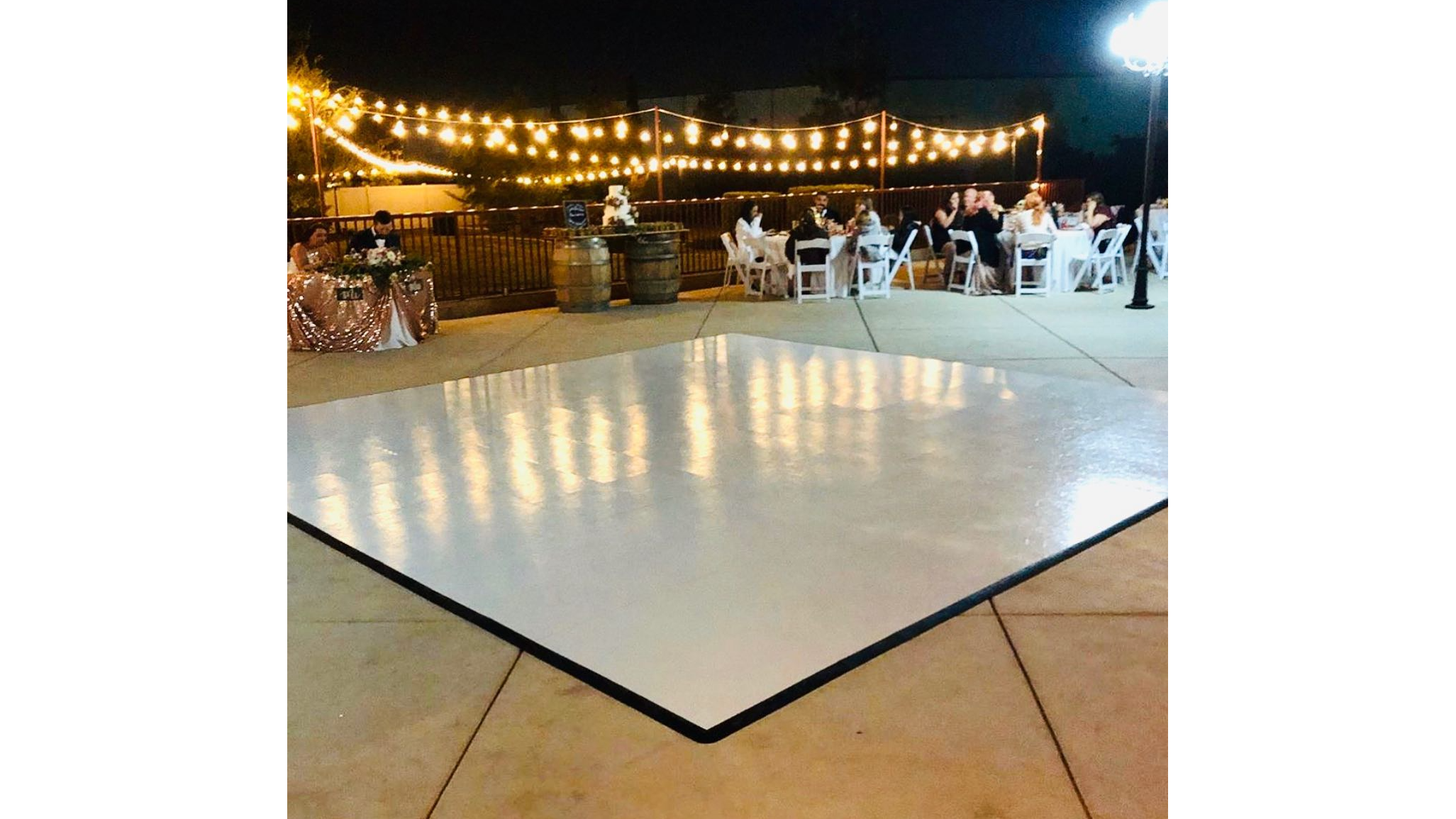 Slate White Dance Floor (15X15)