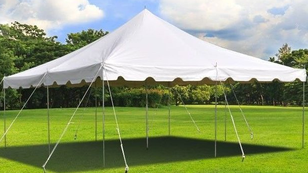 20X20 Pole Tent (White)