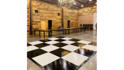 Black & White Dance Floor (15X15)