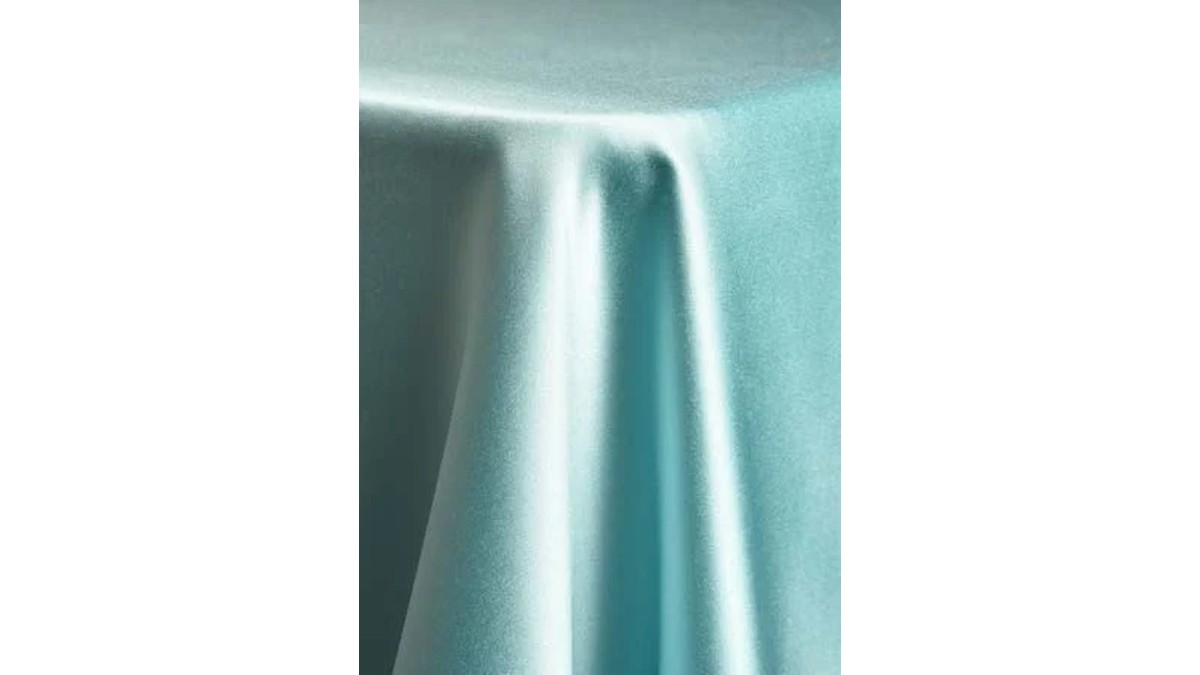 132" Tablecloth Lamour - Tiffany Blue