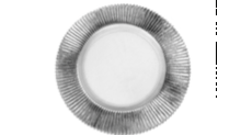 Charger - Silver Ridge Fan Glass