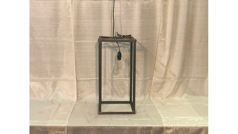 Small Metal Square Chandelier