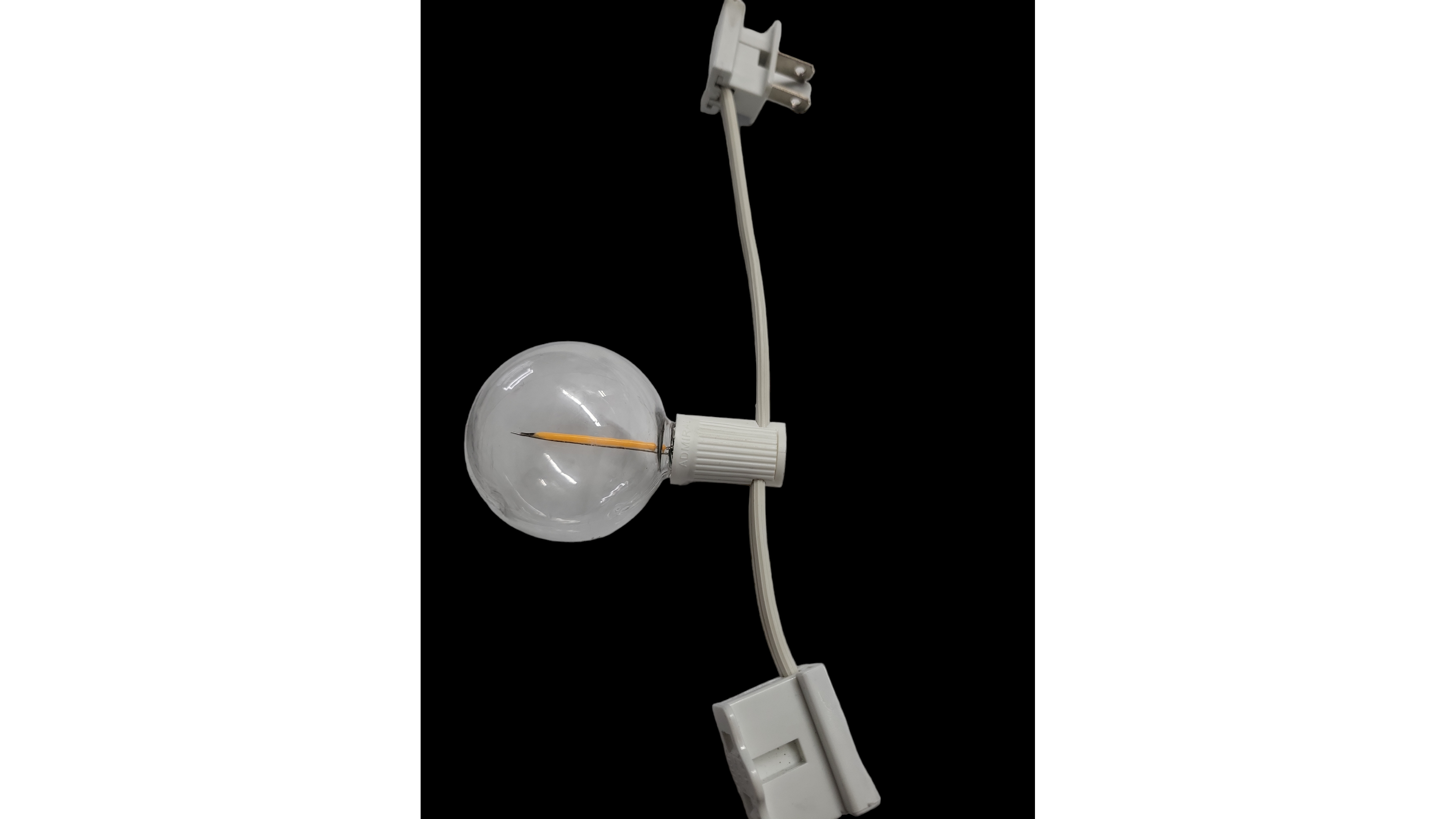 White Warm Bistro lighting per foot perimeter o...