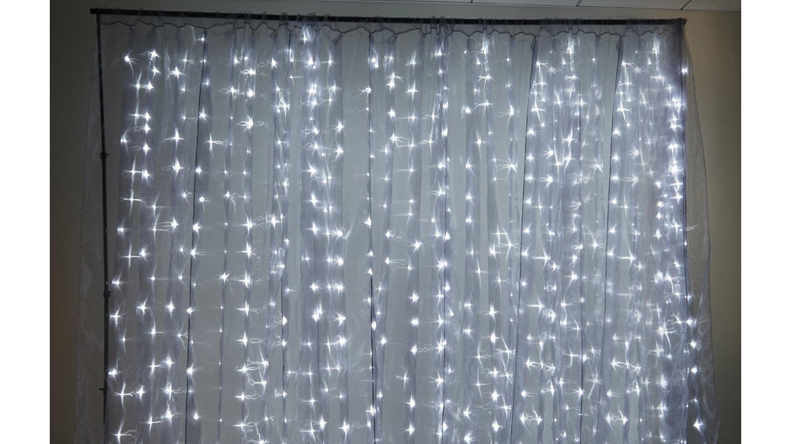 Lighting- 9.8 ft x 9.8 ft White Light Curtain