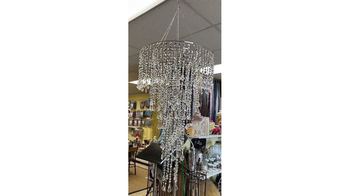 Lighting Chandlier Silver 49 inches long