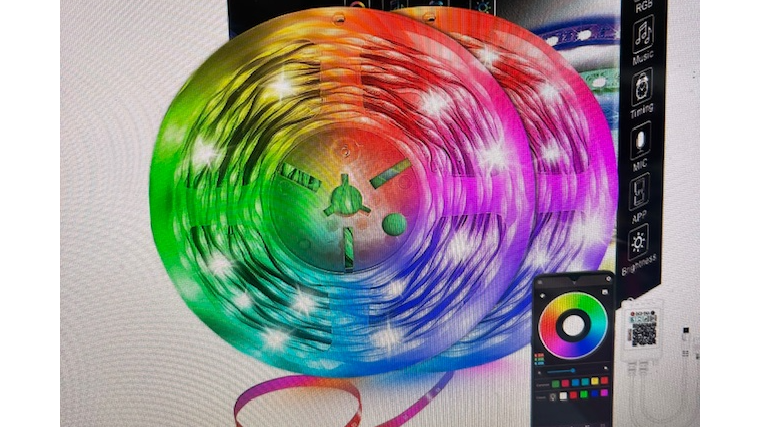 Lighting Tape Strip Multi Color w/ Remote 100 ft.