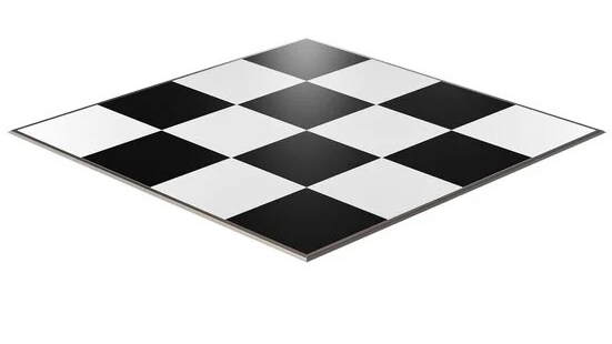 Black & White Checker Dance Floor - 12'x12'