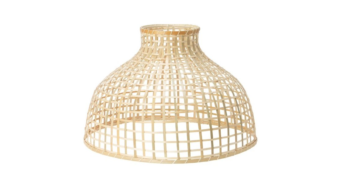 Bamboo Chandelier w/ Bulb & Wiring (Option #1) 