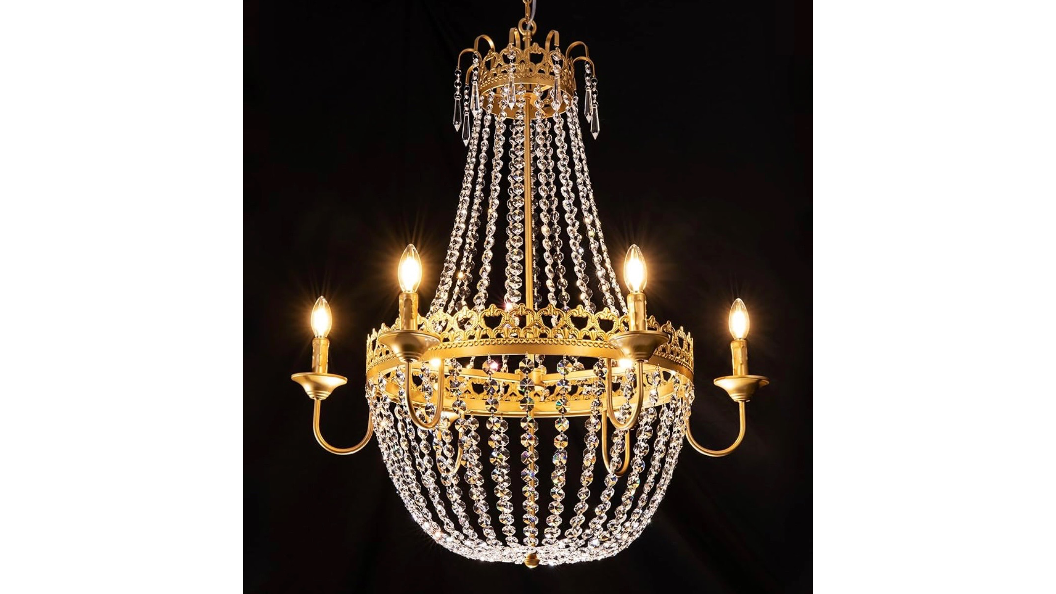 Vintage Empire Candelabra Chandelier