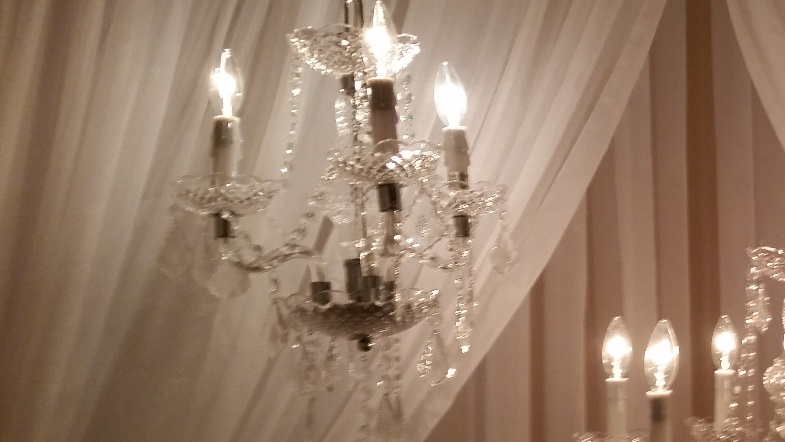 Chandelier - Crystal - SMALL - Single Tier - (3...