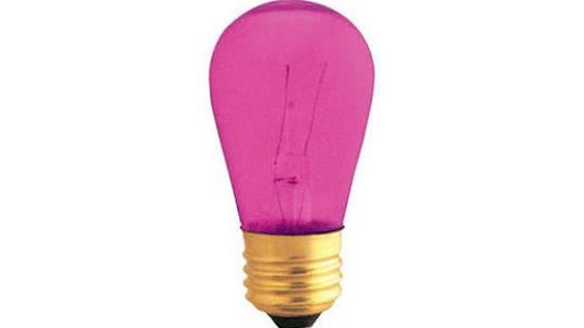 Bistro Lighting - PINK CLEAR BULBS - 12 watt Me...