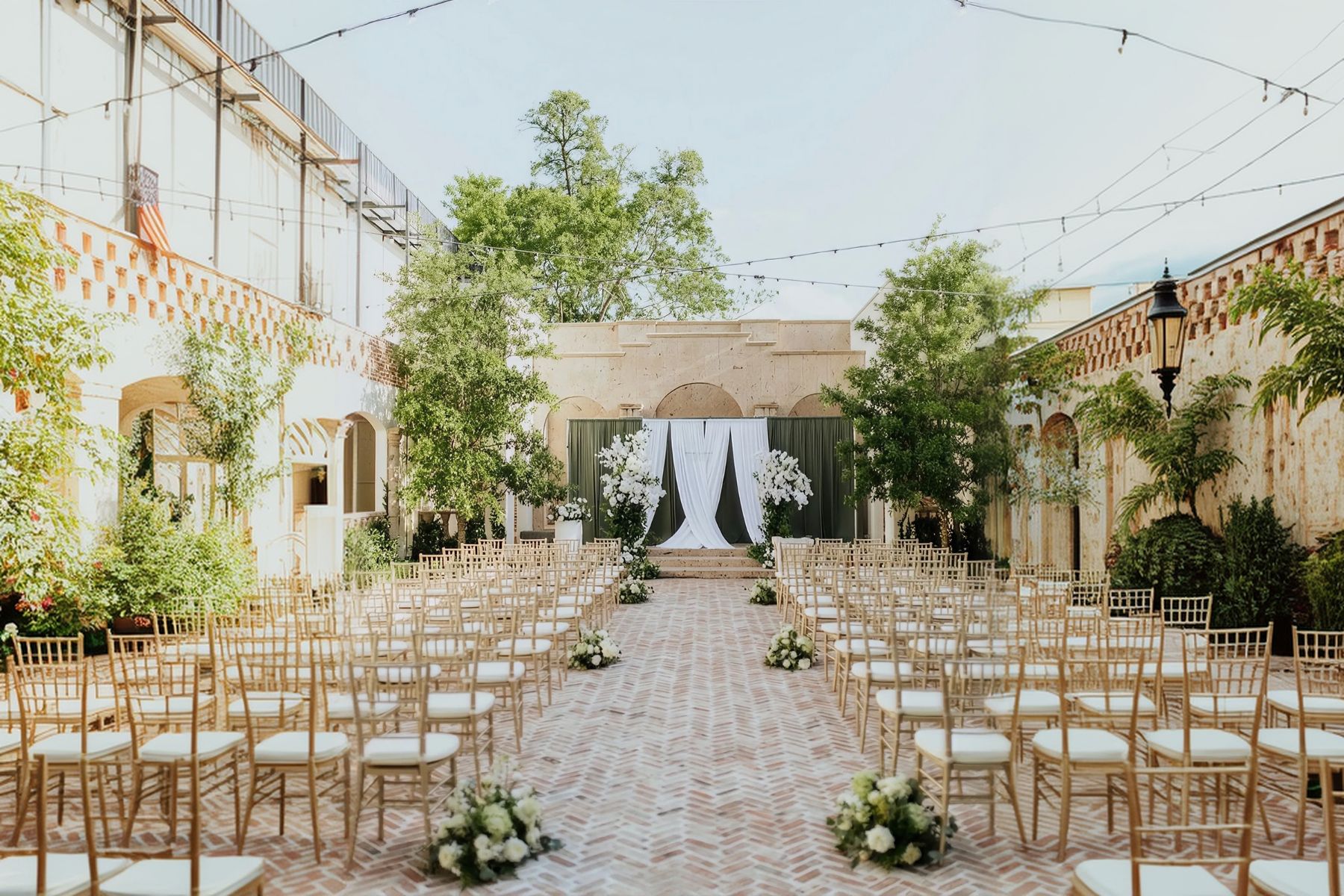 Houston Courtyard Ceremony Inspiration