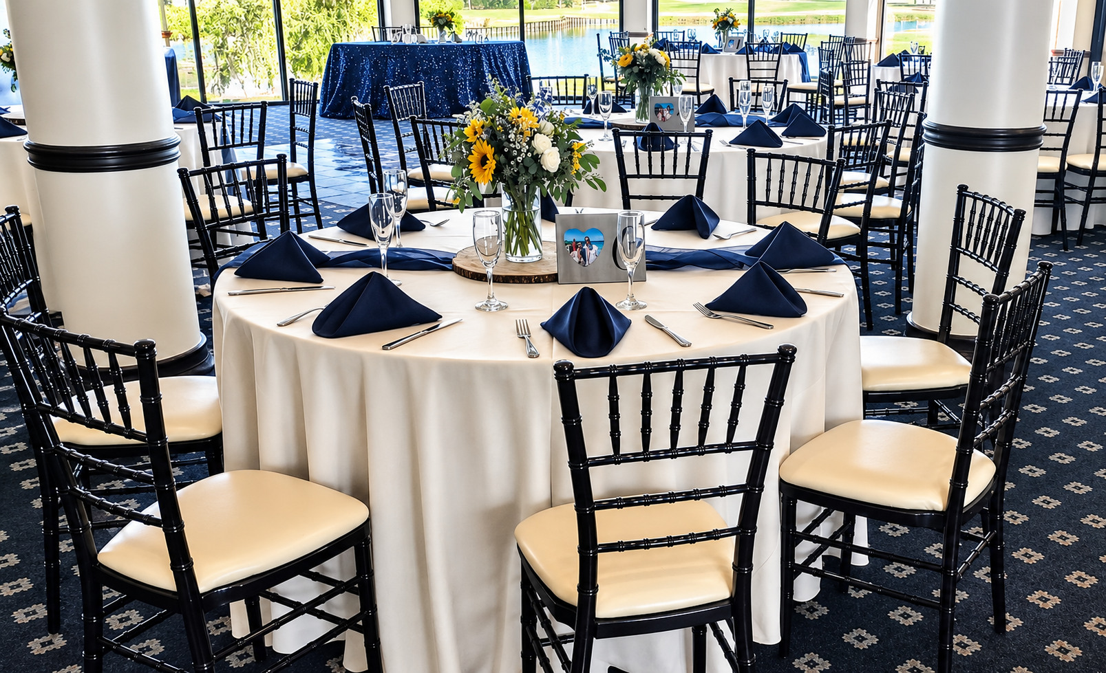 Navy and Ivory Reception