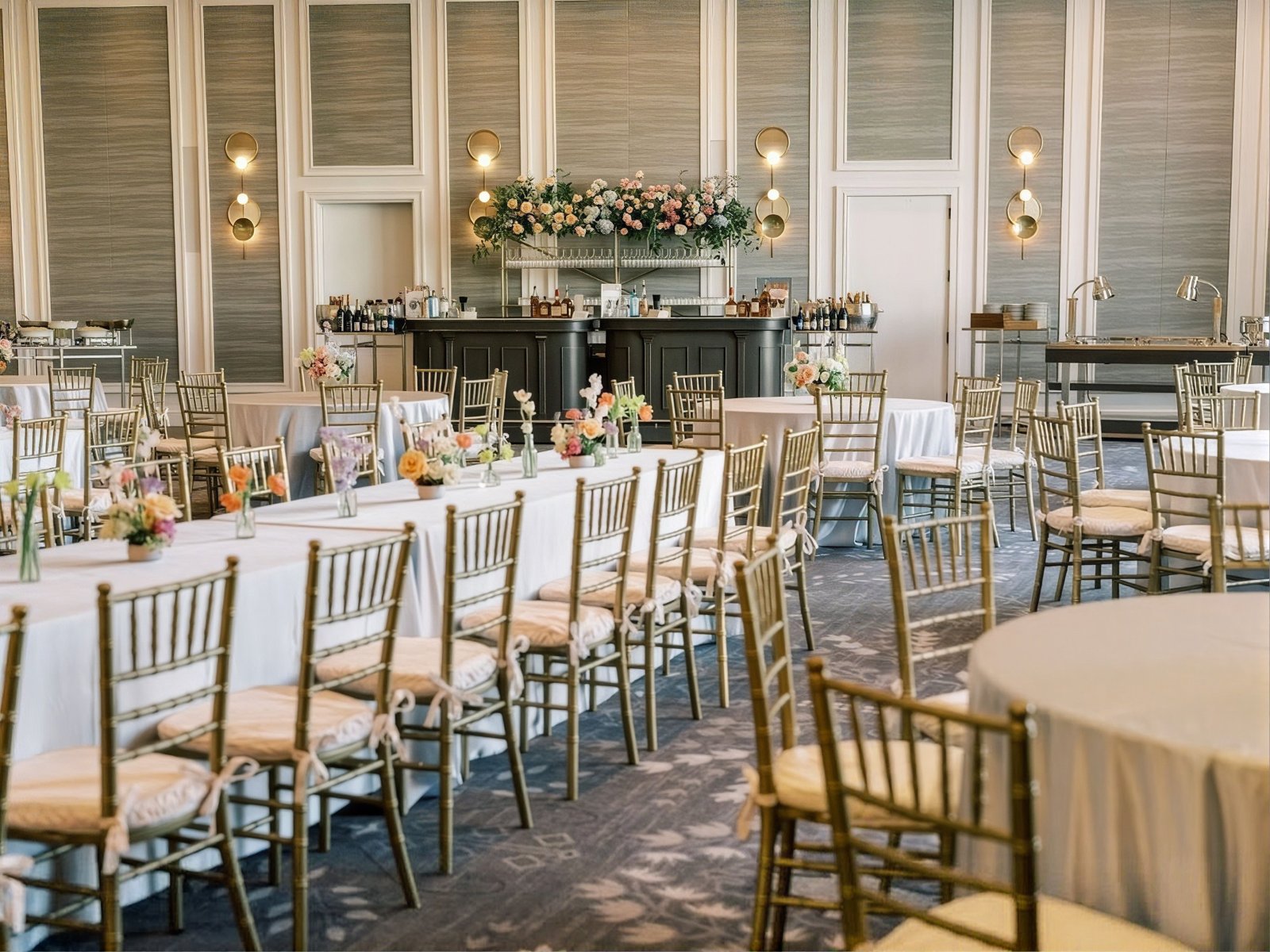 Lafayette Peach and Gold Ballroom Wedding Inspiration