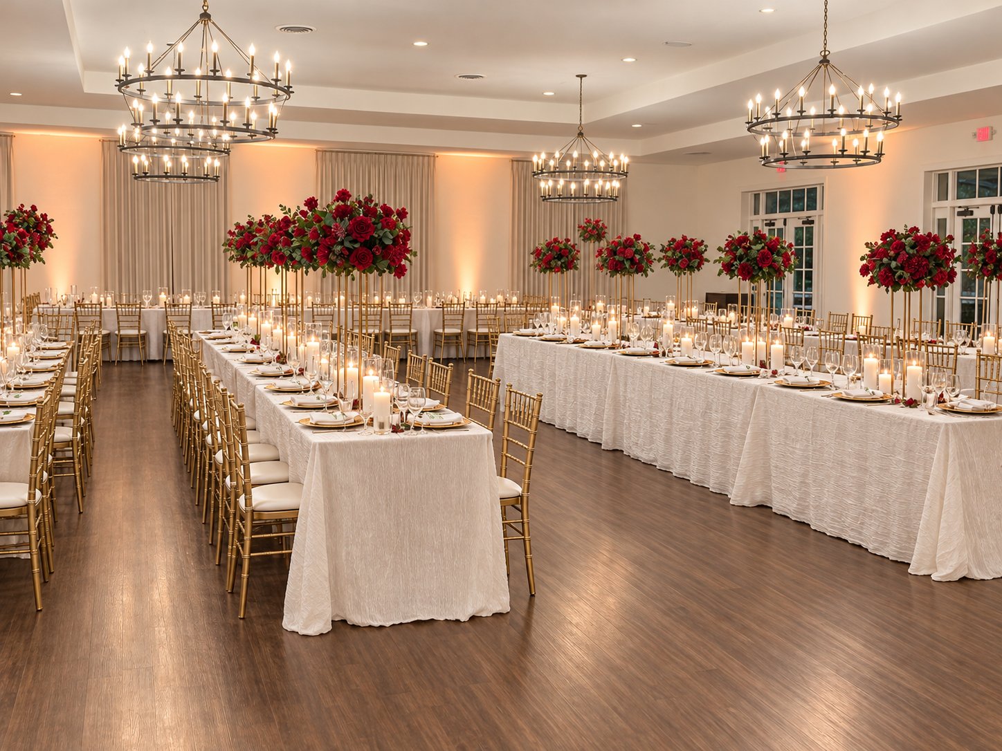 Dallas-Ft. Worth Red Rose Ballroom Wedding Inspiration