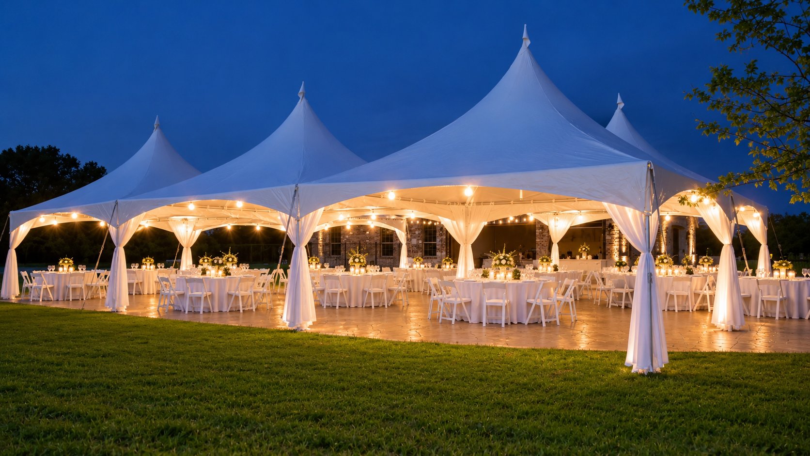 Dallas-Ft. Worth Twilight High Peak Tent Wedding Inspiration