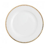 White with Gold Rim Salad Plate rental in New Orleans, LA