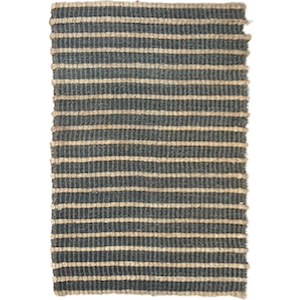 6x9 Blue Striped Jute Rug rental New Orleans, LA