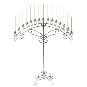 Silver Fan 15 Light Candelabra rental Nashville, TN