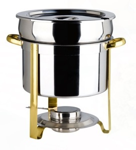 Brass Trim Marmite 5 QT Chafing Dish rental Nashville, TN