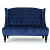 Navy Velvet Settee rental in New York, NY