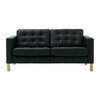 Black Tufted-Leather Loveseat rental in New York, NY