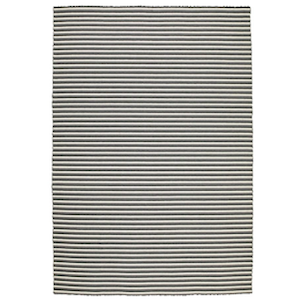 6x9 Grey Stripe Flatwoven rental New York, NY