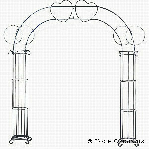 Double Ring Heart Arch rental Chicago, IL