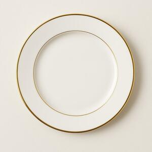White with Gold Rim Dinner Plate rental Chicago, IL