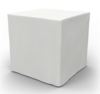 Small White Ottoman Cube rental in Chicago, IL