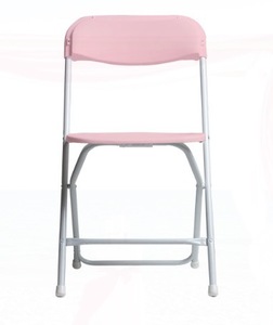 Pink Alloy Folding Chair rental Chicago, IL