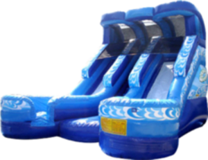 19' Double Dry or Water Slide rental Chicago, IL