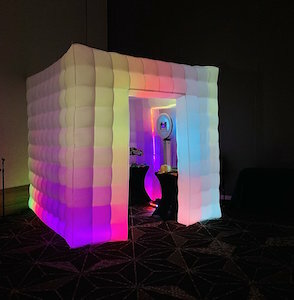 LED Closed Photo Booth rental Chicago, IL