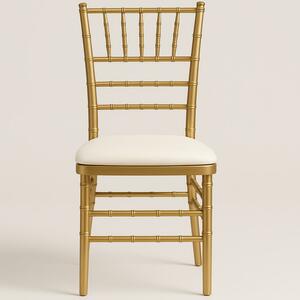 Gold Chiavari Chair with Padded Cushion rental Chicago, IL