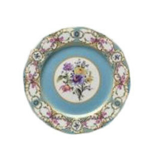 Floral Vintage Blue Dinner Plate  rental San Diego, CA