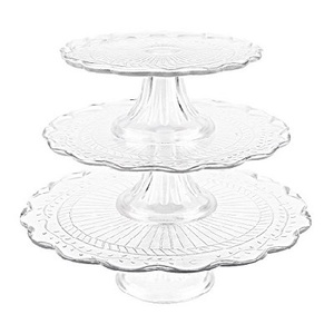 Glass Three Tier Dessert Tray rental San Francisco-Oakland-San Jose, CA