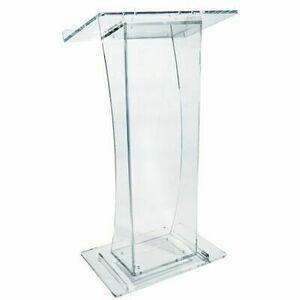 Clear Lucite Podium rental Austin, TX