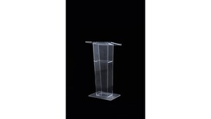 Clear Acrylic Podium rental Austin, TX