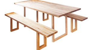 6' Elegant Wooden Table and Bench Set rental Austin, TX