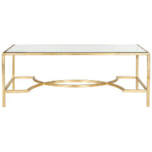 Gold & Glass Coffee Table rental Austin, TX