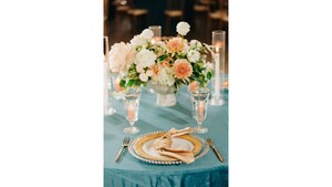 Gold Hemstitch Napkin rental Austin, TX