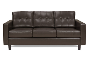 Brown Vinyl Sofa rental Dallas-Ft. Worth, TX