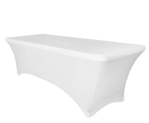 6' Rectangular Table Spandex Linen rental Austin, TX