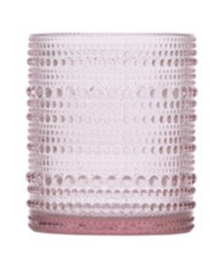 Pink Beaded Double Old Fashioned Glass  rental Austin, TX