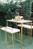 Gold And White Bentley Communal Table rental in Austin, TX