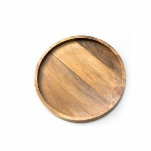 15″ Round Wooden Tray rental Dallas-Ft. Worth, TX