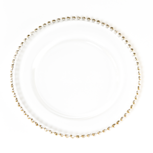 Gold Beaded Charger rental Dallas-Ft. Worth, TX