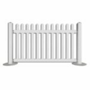 Portable White Fence  rental Dallas-Ft. Worth, TX