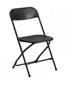 Black folding chair rental Seattle-Tacoma, WA